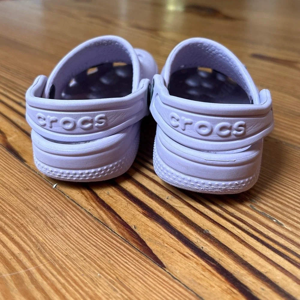 Crocs Classic Clog Kids Purple Peppa Pig Bluey Charms SIZE C6